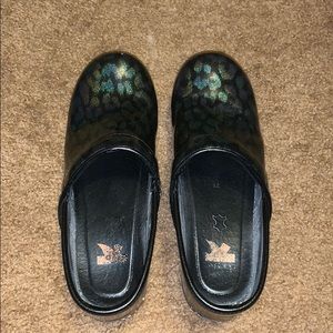 Iridescent Leopard Danskos